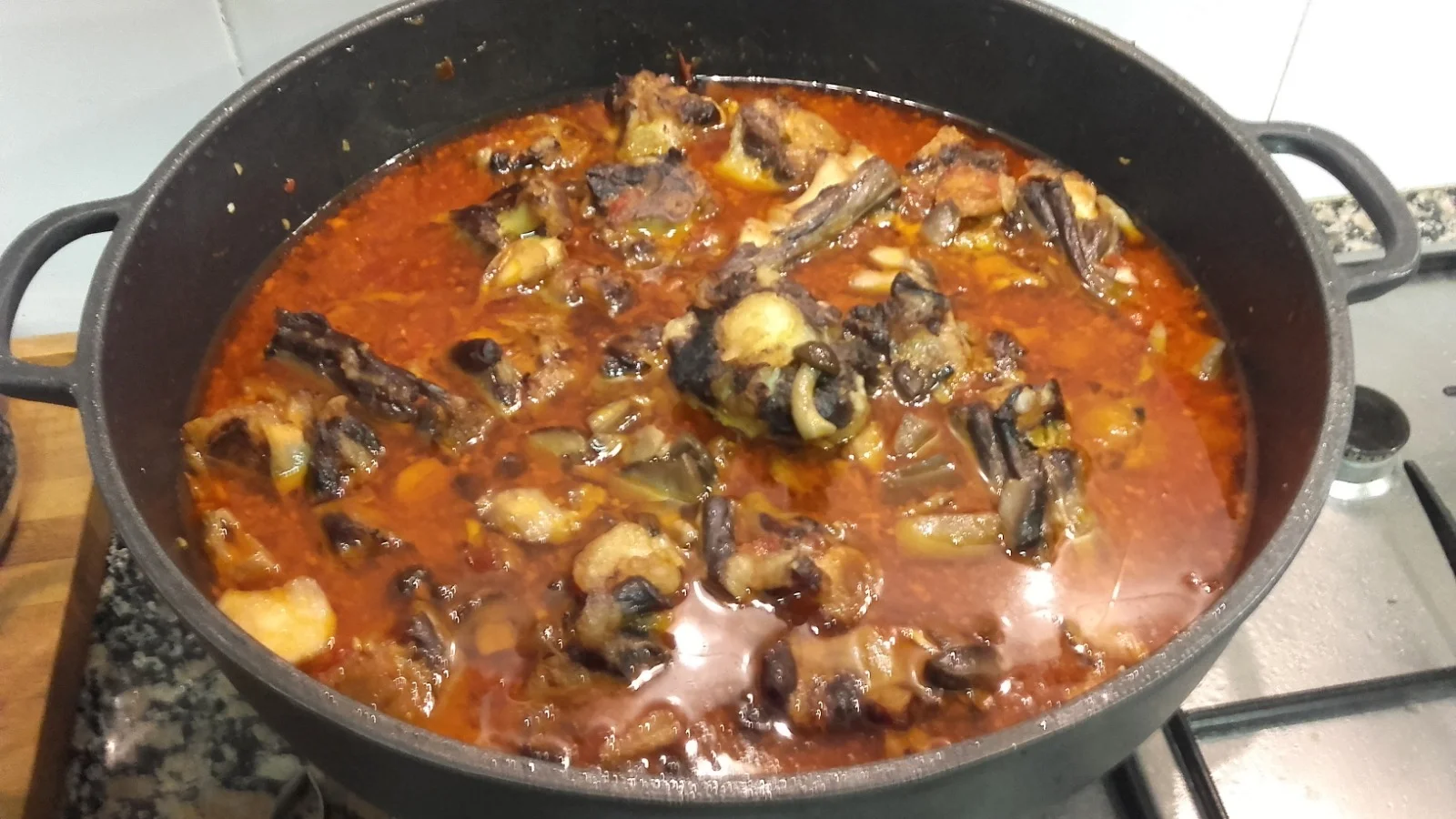 cua de bou amb bolets